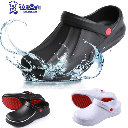 Cross-border New EVA Wear-resistant Chef Shoes Safety Shoes Hotel Work Labor Protection Shoes Waterproof Oil-proof Anti-slip Shoes Kitchen