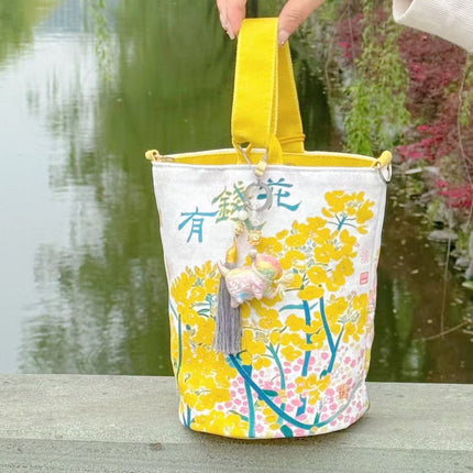 Dongmei Flower Series Spring Rich Flower One Pack Four Back Original Literary Flower 2025 New Bag 1088