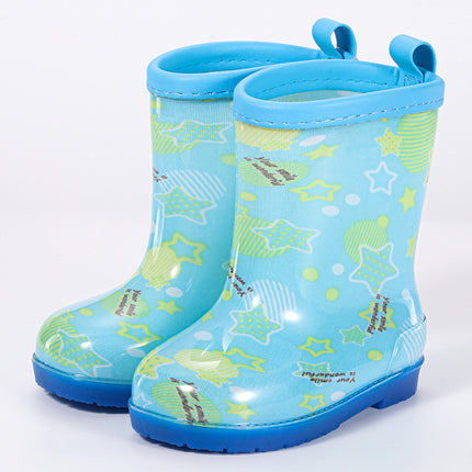 Children's Rain Boots Baby Rain Boots Primary School Boys and Girls Waterproof and Warm Outdoor Non-Slip Wear-Resistant Water Shoes Cross-Border Export