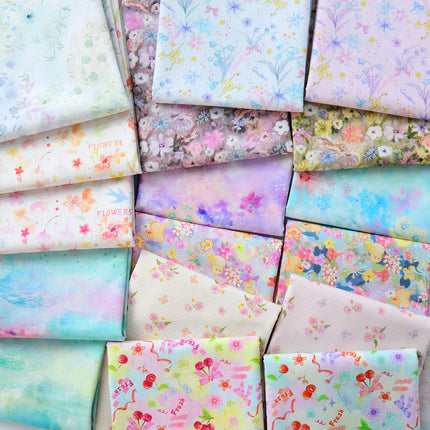 145cm Wide 40 Count Poplin Pure Cotton Fabric Plain Cotton Fabric Shirt Dress Hair Tie Handmade DIY Cloth