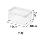 8030. transparent box with white cover - small size 1 pet high transparency can be stacked