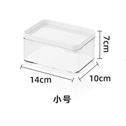 Enlarge 40cm Long Transparent Box Narrow Long Square Storage Box 15cm Wide Water-tight Drawer Finishing