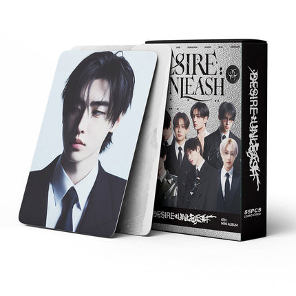 Korean Star 55 Boxed Small Cards Stray (g) I-Dle Ive Ateez Collection Lomo Cards Cross-Border