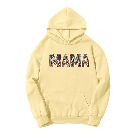AliExpress ebay foreign trade cross-border mama printed hooded sweater autumn and winter European and American men's and women's top fashion loose
