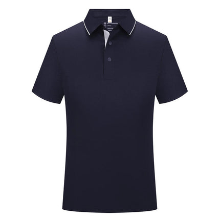 High-end ice silk POLO shirt overalls short sleeve custom t-shirt logo company quick-drying anti-ultraviolet cultural shirt