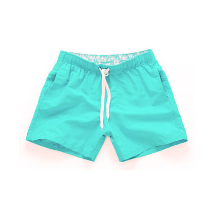 Cross-border Men's Beach Pants Plain Three-point Loose Swimming Shorts Fitness Sports Shorts Cross-border Foreign Trade Leisure Shorts