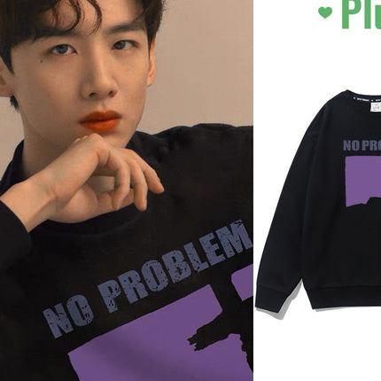 Wang Jiaer Same Style Sweater Men's Hooded Crewneck 2024 New Black Base Shirt Loose Casual Thickened Men's Wear