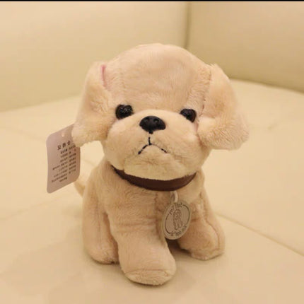 Factory wholesale simulation of eight dogs plush toys husky schnaub puppet children's birthday gift