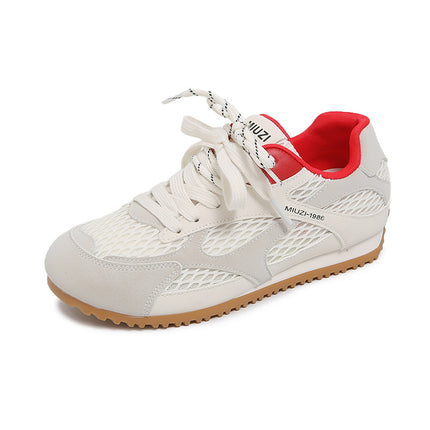 2025 New Summer Mesh Fashionable Breathable Sports Training Shoes for Women Lightweight Casual Dad Shoes Outdoor Forrest Gump Shoes