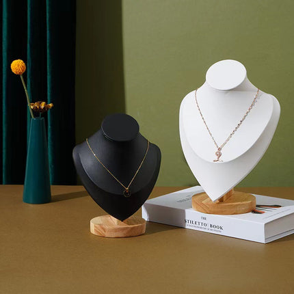 Solid Wood Figure Neck Display Stand Necklace Display Stand Jewelry Display Stand Jewelry Jewelry Storage Stand
