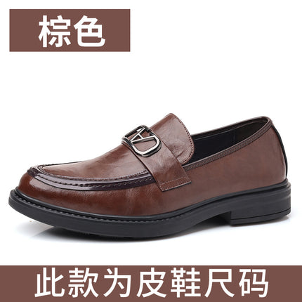 Men's Casual Leather Shoes 2026 New Versatile Trendy Fashion High-End Genuine Leather Business Work Shoes Loafers for Men