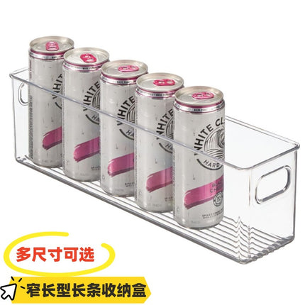 Storage Box Rectangular Narrow Long Strip High-rise Acrylic Transparent Plastic Sundry Snack Socks Gap Storage