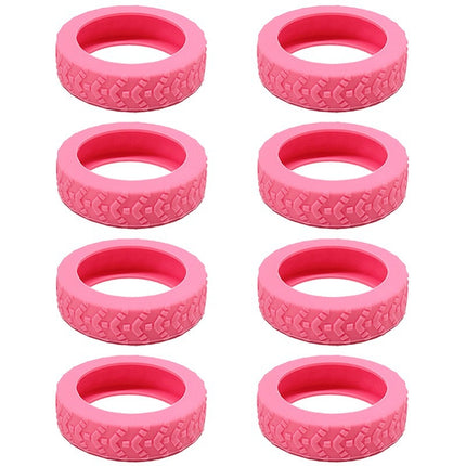 Caster Shoes Trolley Caster Cover Silent Noise Reduction Anti-wear Shock-proof Luggage Tire Silicone Protective Cover