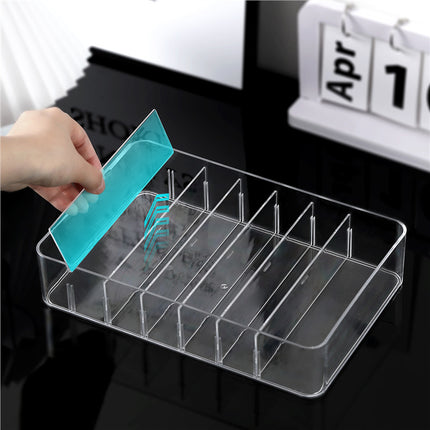 Acrylic Multifunctional Storage Box Student Stationery Storage Box Office Supplies Sundries Desktop Partition Storage Artifact