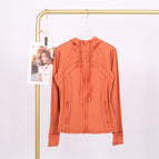 Warm red hooded jacket / 10/XXL