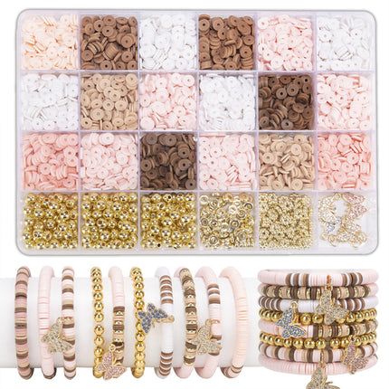 Cross-Border Temu Amazon Hot Style Soft Pottery Bohemian Style Handmade Beaded DIY Material Bag Set Bracelet