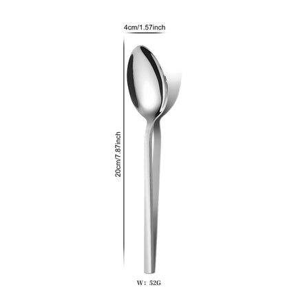 Cross-Border Thickened Stainless Steel Western Cutlery Steak Main Course Knife, Fork, Spoon Four-Piece Set Hotel Cutlery Set Cross-Border Hot Sale