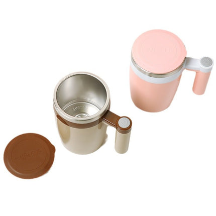 Electric Mixing Cup Lazy Water Cup Portable Electric Magnetic Rotating Automatic Coffee Cup Soybean Milk Cup Stainless Steel