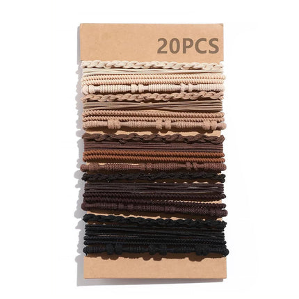 Multi-strand Hand-woven Headband Slub suit High Elastic High Ponytail Hair Rope Bracelet Hair Band Hair Band Headwear