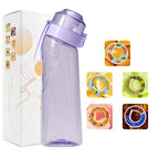 650ml / Transparent purple without logo with 5 rings