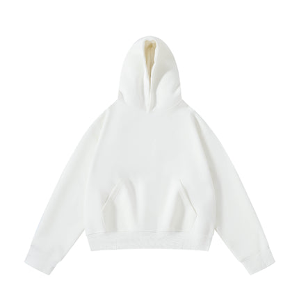 Mr. Song 2025 Spring 420g Short American High Street cleanfit Profile Hooded Sweater Men's and Women's boxy Hoodie