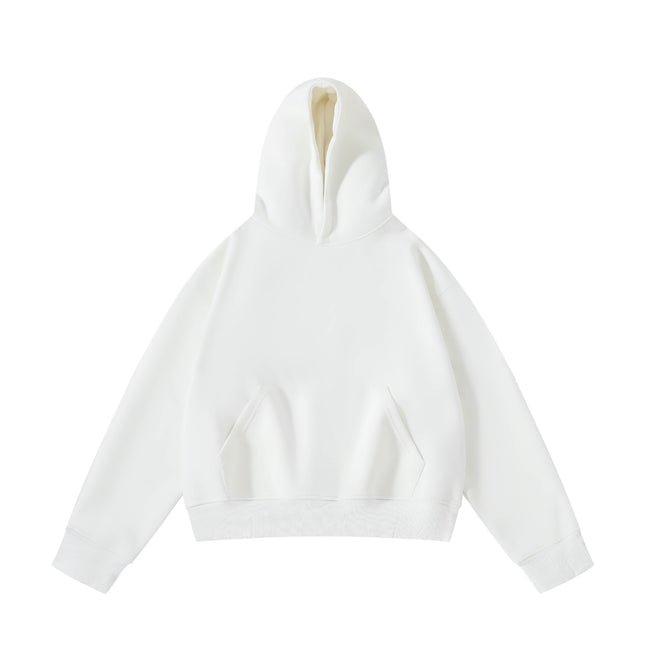 Mr. Song 2025 Spring 420g Short American High Street cleanfit Profile Hooded Sweater Men's and Women's boxy Hoodie