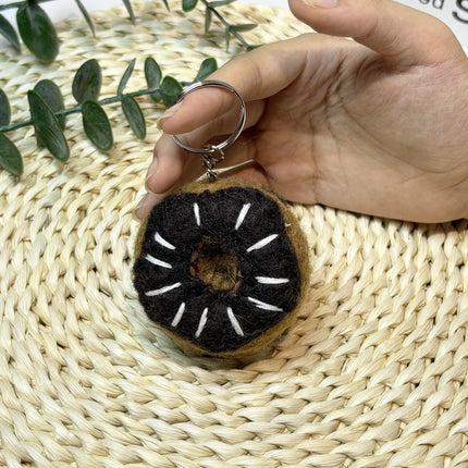 Nepalese Handmade Wool Felt Finished Vegetable and Fruit Bag Pendant Cute Bread Keychain Creative Decoration