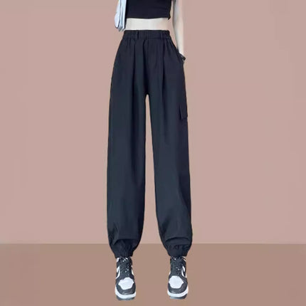 Overalls Leggings Women's Summer Thin 2023 New High-Waist Draped Breathable Quick-Drying Pants American Harem Sports Pants