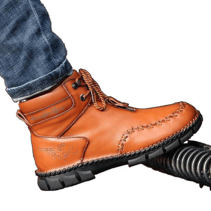 New Men's and Women's Work Shoes, Low-Cut Casual Large-Toe Shoes, Fashionable Round-Toe Flats Shoes, Couples' Rhubarb Boots, Trendy