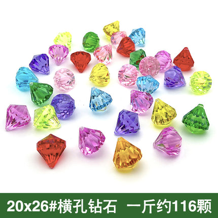 Crystal Children's Diamond Dolphin plastic gem colorful princess play house game archaeological digging gem game toy
