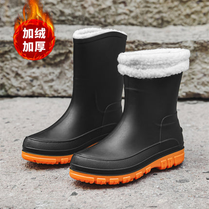 Cross-border rain boots men's new rain boots men's short rain boots non-slip kitchen fashion water shoes fishing rubber shoes
