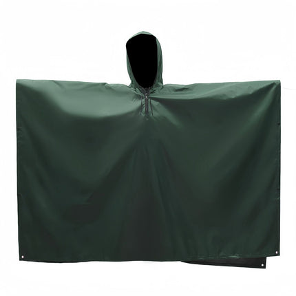 Camouflage Square Raincoat Outdoor Multifunctional Three-in-One Raincoat Mountaineering Camping Mat Canopy Poncho Adult Poncho