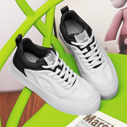 Men's Shoes Spring New Low-top Fashion White Shoes Men's Leather Casual Shoes Men's Four Seasons All-match Sports Sneakers