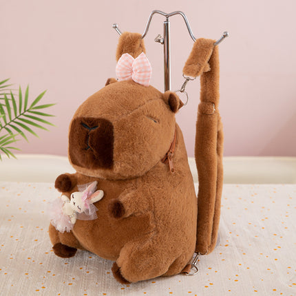 Wholesale Capybara Capybara Backpack Plush Toy Doll Backpack for Girls Birthday Gifts