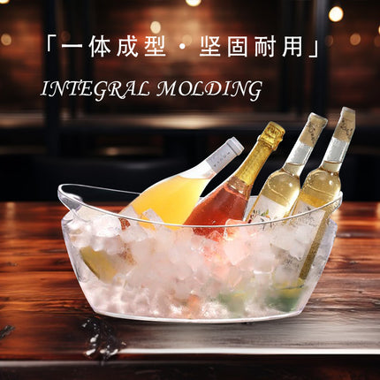 New Cross-Border 5L Plastic Ice Bucket with Handle Ice Bucket Home Bar Wine Bucket