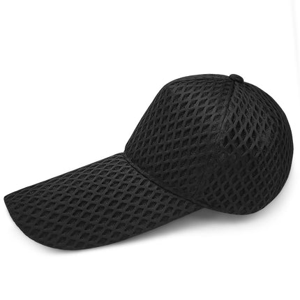 Long-brimmed sun hat men's hat summer baseball cap women's large-brimmed sun hat sunscreen breathable full mesh cap