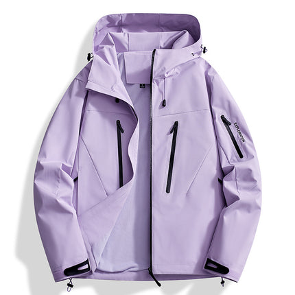 Bird's Nest Style Spring and Autumn Outdoor Jacket for Men, Windproof and Waterproof Mountaineering Jacket, Couple's Hiking Clothing