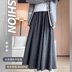 Dark gray-[spring and autumn style] with pocket / S