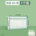 1128-a5 double layer-green
