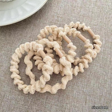 Simple Elegant Durable High Elastic Women's Hair Rope Rubber Tendon Hair Ring Thickened High Ponytail Headwear Hair Rope Hair Accessories