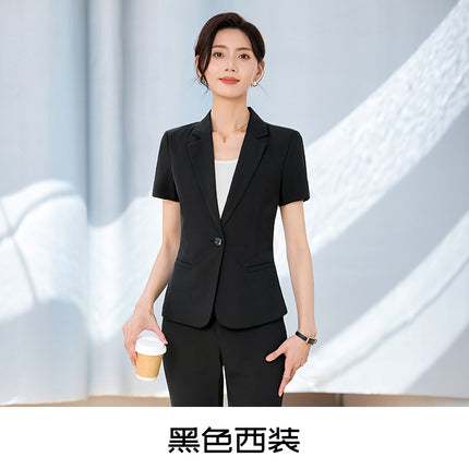Grey Suit suit Women's Dress Summer New Hotel Front Desk Manager Interview Workwear Temperament Professional Women's Work Clothes