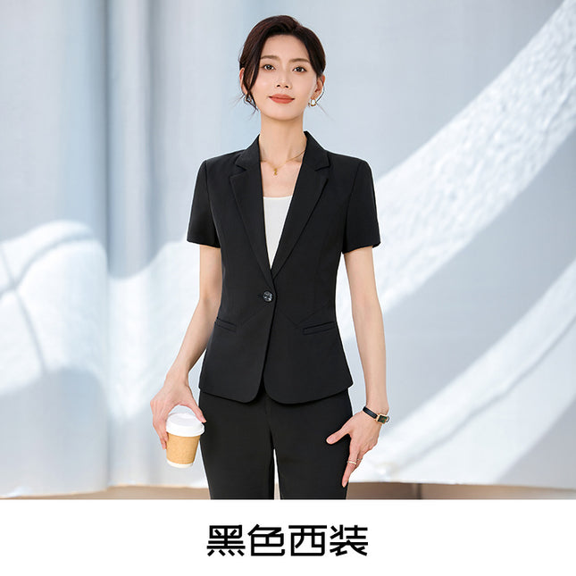 Grey Suit suit Women's Dress Summer New Hotel Front Desk Manager Interview Workwear Temperament Professional Women's Work Clothes