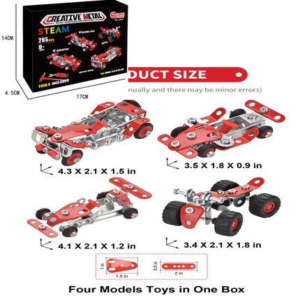 Cross-border metal military aircraft building blocks suit motorcycle fire engineering vehicle children's educational assembled toy model