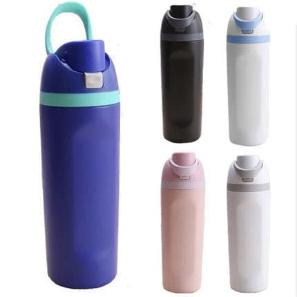 Sports thermos cup stainless steel men's and women's car outdoor suction tube cup new fashion double drinking lid large capacity direct drinking cup