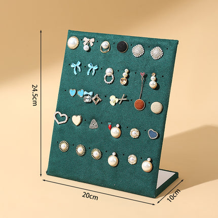 In-Stock Velvet Earring and Stud Display Board Necklace Bracelet Storage Rack Creative Jewelry Rack Accessory Stall Live Streaming Rack