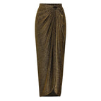 Gold wrap skirt / One size fits all