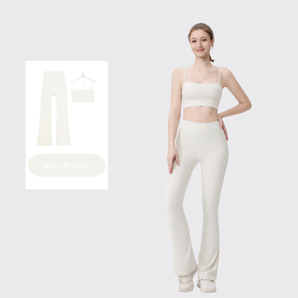 [in Stock] Ld Speaker Y-Shaped Vest Set Long Sleeve Women's Slim Fit Jacket Stretchy Sports Yoga Wear