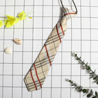 CHECK CHAMPAGNE TIE