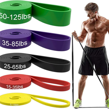 Fitness elastic belt pull-up resistance belt strength training elastic rope men's and women's yoga stretch auxiliary tension belt