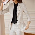 White striped jacket + 708 pants / S